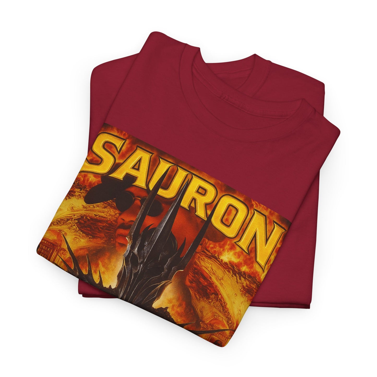 Sauron 400 Degree Unisex Heavy Cotton Tee, Streetwear Shirt, Graphic Tee, Casual Outfit, Gift for Music Lovers