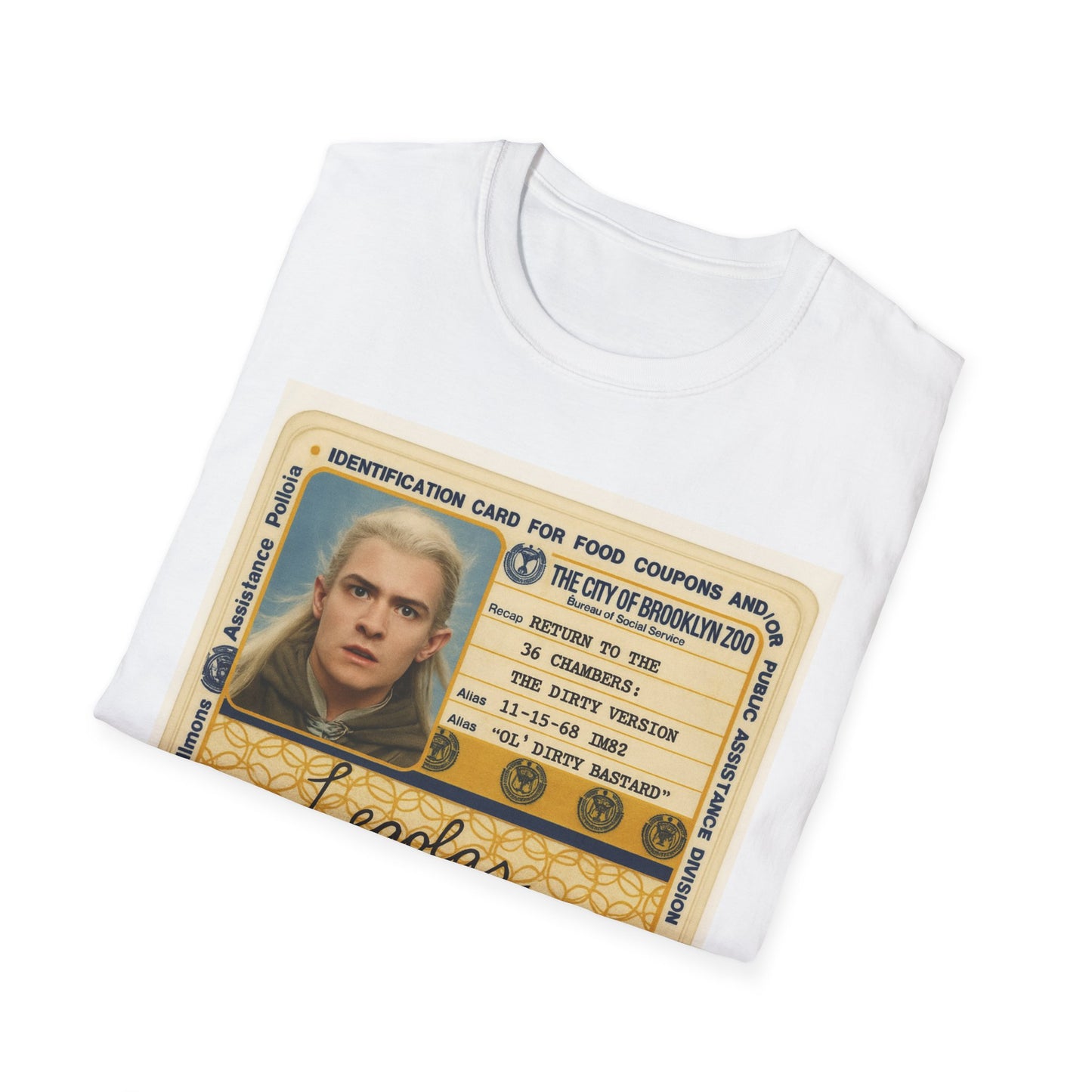 ODB | Legolas ID Card Design, Gift for Fans, Casual Wear, Movie Merchandise, Unisex Apparel