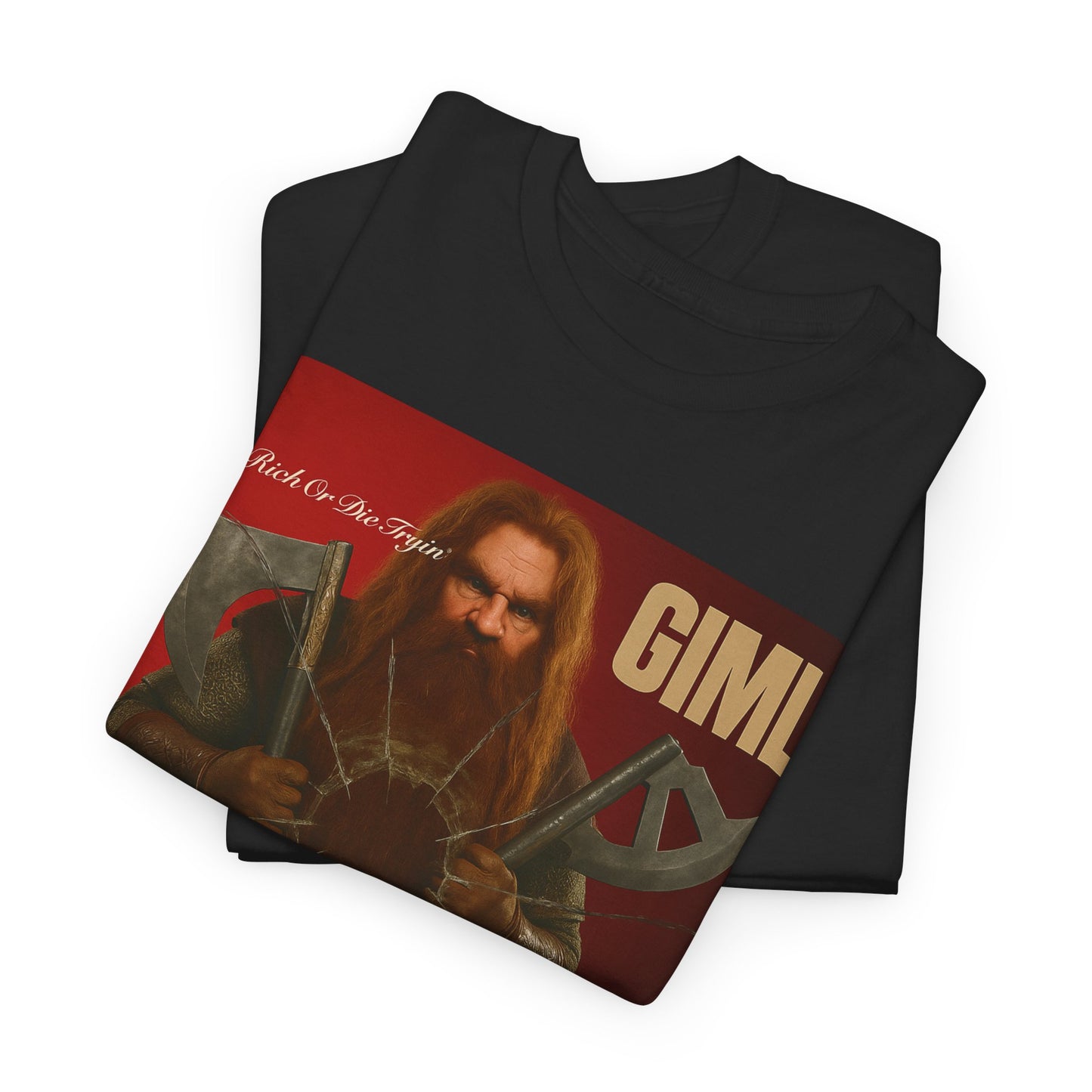 50 Cent | Gimli Graphic Tee, Fantasy T-Shirt, Unisex Cotton Shirt, Music Inspired Apparel, Gift for Cosplayers, Movie Lover Gear