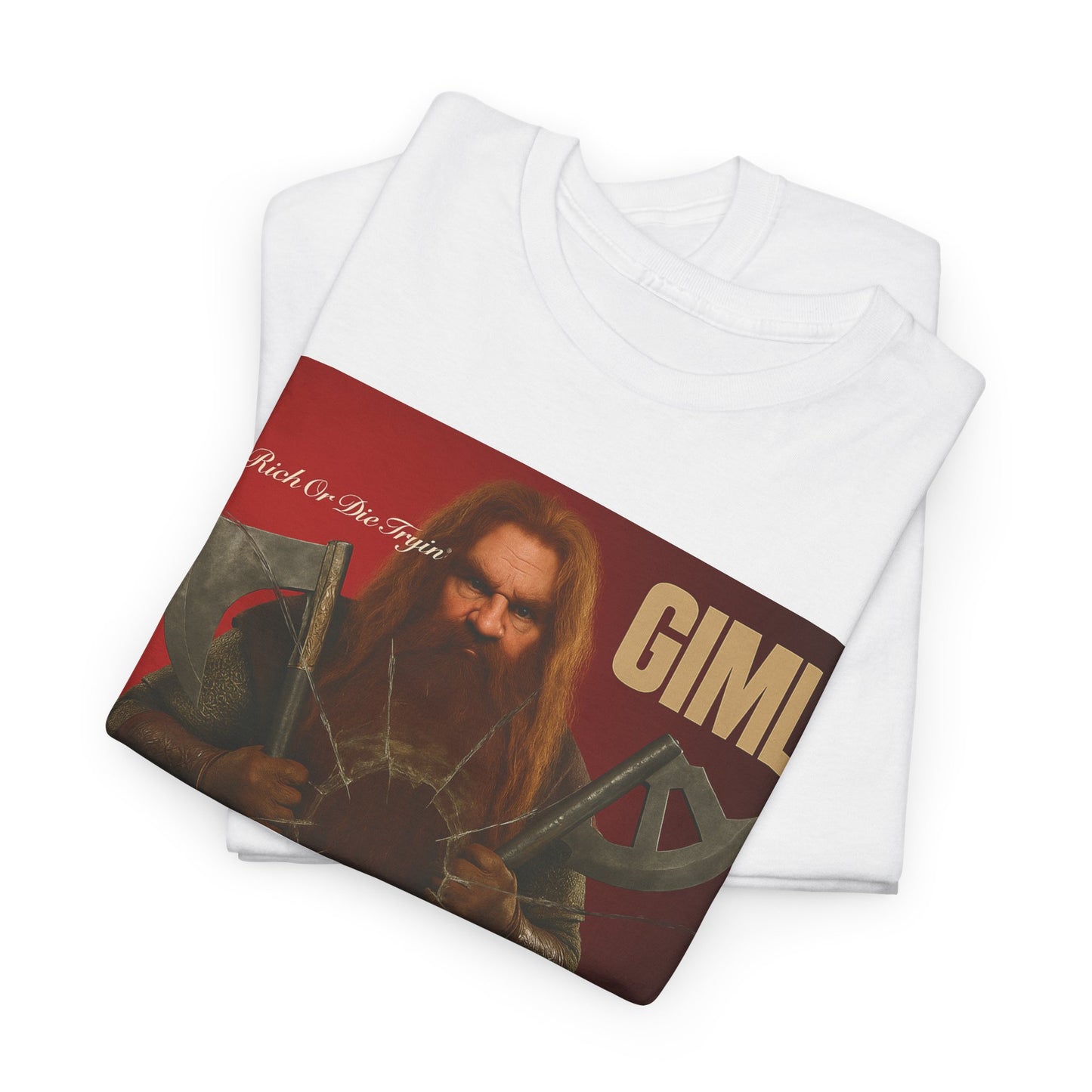 50 Cent | Gimli Graphic Tee, Fantasy T-Shirt, Unisex Cotton Shirt, Music Inspired Apparel, Gift for Cosplayers, Movie Lover Gear