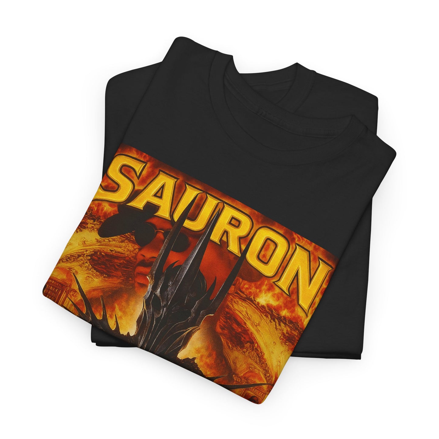 Sauron 400 Degree Unisex Heavy Cotton Tee, Streetwear Shirt, Graphic Tee, Casual Outfit, Gift for Music Lovers